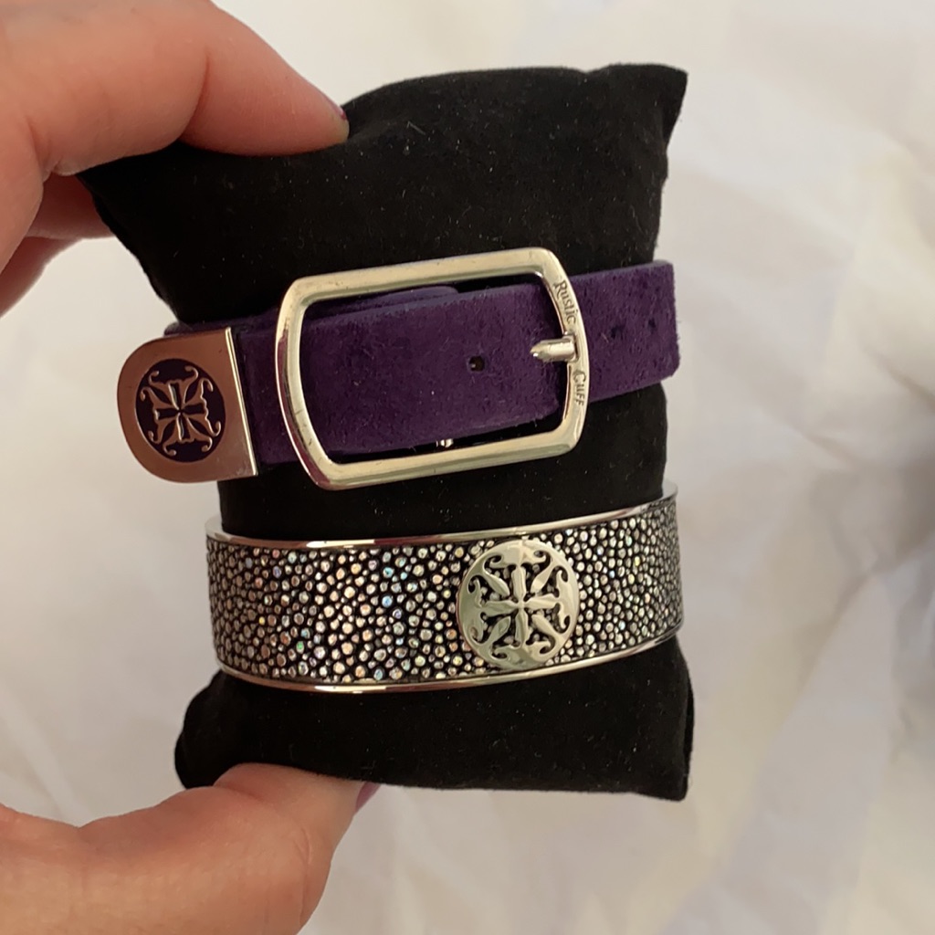 Rustic Cuff Lot Daniele Stingray Suede Kacy 49$